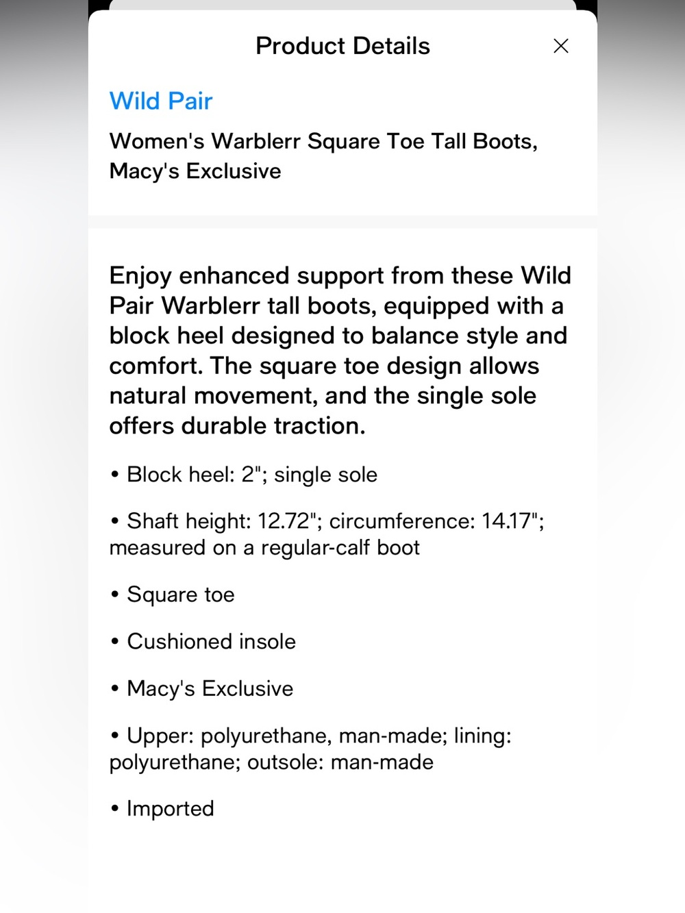 Women’s square toe tall boots with 2” block heel, Sz: 8. Color: Banana - Picture 11 of 12